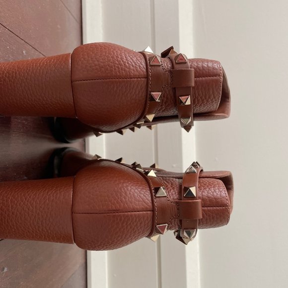 Valentino Rockstud 70 booties 39 Cognac Brown - Picture 5 of 12